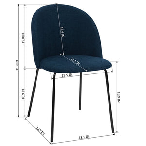 Cloyd Upholstered Side Chair (Set of 2) #AD234