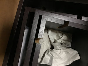 Espresso Armgard Square Accent Shelf