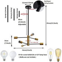 Load image into Gallery viewer, Cobina 6 - Light Sputnik Sphere Chandelier
