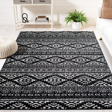 Load image into Gallery viewer, Cobos Geometric Area Rug in Black, Rectangle 6&#39; x 9&#39;
