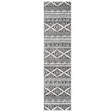 Load image into Gallery viewer, Cobos Geometric Area Rug in Black/Ivory, Runner 2&#39; x 5&#39;
