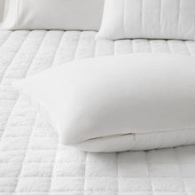 Load image into Gallery viewer, King Comforter+2 King Shams White Cocoon Quilted 3 Piece Oversized Comforter Set
