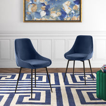 Load image into Gallery viewer, Coen Velvet Side Chair (Set of 2)
