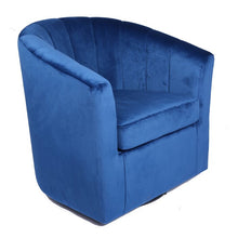 Load image into Gallery viewer, Coeur Upholstered Swivel Barrel Chair
