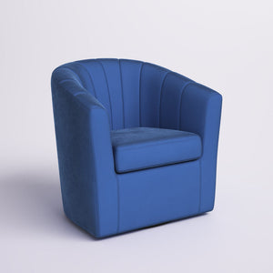 Coeur Upholstered Swivel Barrel Chair