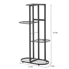 Load image into Gallery viewer, Black Cogbill Free Form Multi-Tiered Plant Stand
