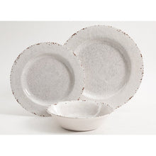 Load image into Gallery viewer, Cogswell Mauna Crackle 24 Piece Melamine Dinnerware Set, Set for 8 #1352HW
