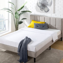 Load image into Gallery viewer, Beige Colby Queen Tufted Upholstered Low Profile Platform Bed 2868AH
