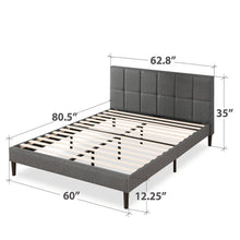 Load image into Gallery viewer, Colby Tufted Upholstered Low Profile Platform Bed queen
