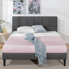 Load image into Gallery viewer, King Gray Colby Tufted  Upholstered Platform Bed SB1811
