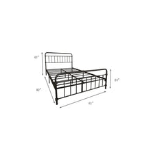 Load image into Gallery viewer, Queen Black Colina Platform Bed
