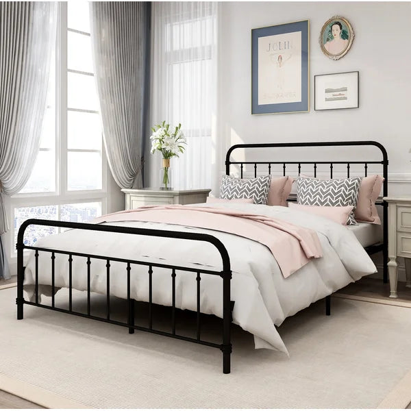 Queen Black Colina Platform Bed