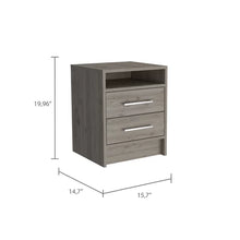 Load image into Gallery viewer, Light Gray Collection 1 19.9&#39;&#39; Tall 2 - Drawer Bachelor&#39;s Chest
