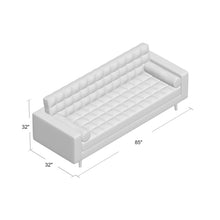 Load image into Gallery viewer, Green Collins 85&quot; Wide Square Arm Sofa (268MM)
