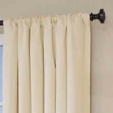 Load image into Gallery viewer, Columbia Solid Blackout Thermal Rod Pocket Single Curtain Panel Set of 2 - GL868 (2 boxes)
