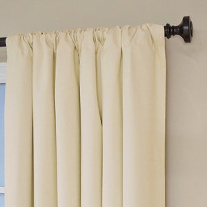 Columbia Solid Blackout Thermal Rod Pocket Single Curtain Panel Set of 2 - GL868 (2 boxes)