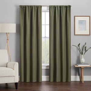 Columbia Solid Blackout Thermal Rod Pocket Single Curtain Panel, EC1063