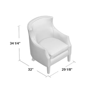 Colyer 32'' Wide Genuine Leather Armchair