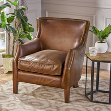 Load image into Gallery viewer, Colyer 32&quot; Wide Genuine Leather Armchair,
