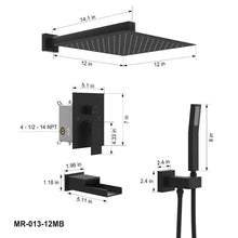Load image into Gallery viewer, Combo Tub and Shower Faucet with Rough-in Valve
