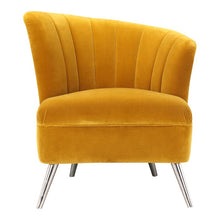 Load image into Gallery viewer, Yellow Commodore Barrel Chair, #6216
