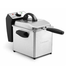 Load image into Gallery viewer, Silver/Black Compact Deep Fryer 1079CDR
