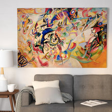 Load image into Gallery viewer, 40&quot; H x 60&quot; W x 1.5&quot; D Composition VII by Wassily Kandinsky - Unframed Print MRM2800
