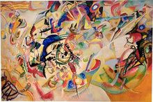 Load image into Gallery viewer, 40&quot; H x 60&quot; W x 1.5&quot; D Composition VII by Wassily Kandinsky - Unframed Print MRM2800
