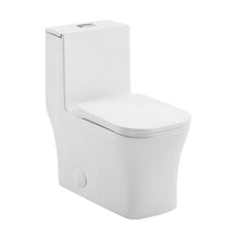 Load image into Gallery viewer, 15&quot; White Concorde Dual-Flush Square One-Piece Toilet

