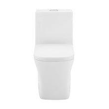 Load image into Gallery viewer, 15&quot; White Concorde Dual-Flush Square One-Piece Toilet
