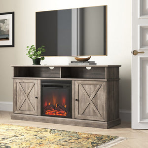 Concordia TV Stand for TVs up to 65" with Fireplace Included