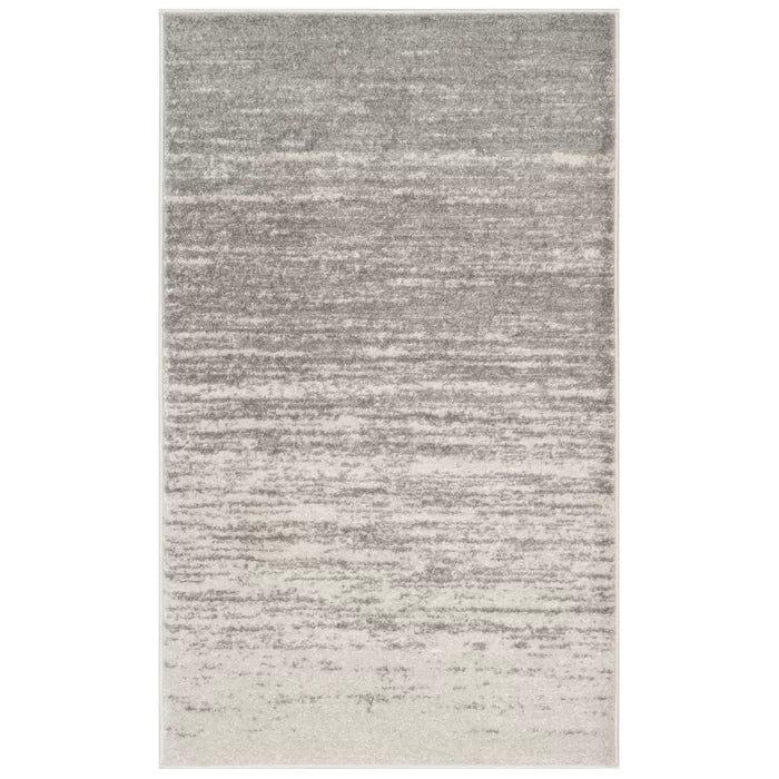 Connie Abstract Area Rug in Gray, Rectangle 4' x 6'