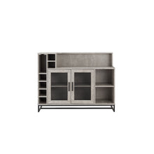Load image into Gallery viewer, Concrete Console Bar Cabinet with Wine Storage
