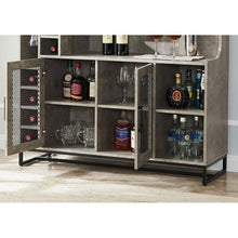 Load image into Gallery viewer, Concrete Console Bar Cabinet with Wine Storage
