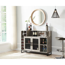 Load image into Gallery viewer, Concrete Console Bar Cabinet with Wine Storage
