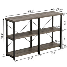 Load image into Gallery viewer, 30&quot; H x 63&quot; W x 13.8&quot; D Console Table 6129RR
