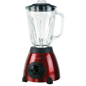 Continental Electric Powerful Motor Glass Countertop Blender Red 127CDR