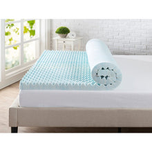 Load image into Gallery viewer, King Convoluted Swirl 3&quot; Gel Memory Foam Mattress Topper SB2604
