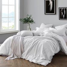 Load image into Gallery viewer, King/Cal. King Duvet Cover + 2 Shams Ivory Coolidge 100% Cotton 160 TC Duvet Cover Set 2240AH
