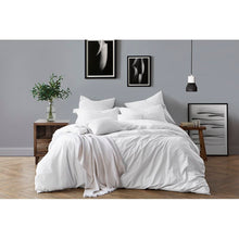 Load image into Gallery viewer, King/Cal. King Duvet Cover + 2 Shams Ivory Coolidge 100% Cotton 160 TC Duvet Cover Set 2240AH
