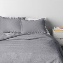 Load image into Gallery viewer, Full/Queen Duvet Cover + 2 Shams Ash Gray Coolidge 100% Cotton 160 TC Duvet Cover Set 2543AH
