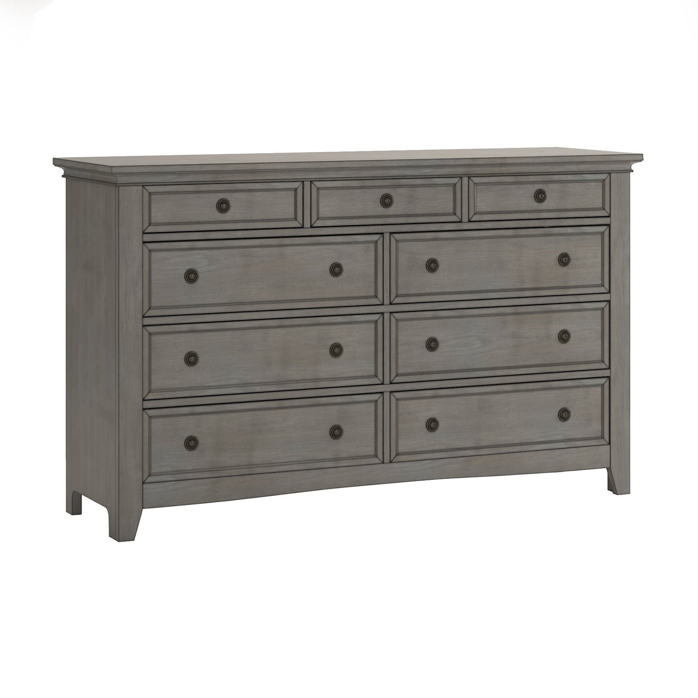 Virrat 9 Drawer Dresser Antique Gray
