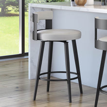 Load image into Gallery viewer, Black Corda Swivel Stool, counter stool
