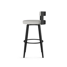 Load image into Gallery viewer, Black Corda Swivel Upholstered Counter Stool (26.5" Seat Height)
