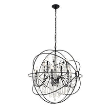 Load image into Gallery viewer, Black Cordelia 24 - Light Chandelier
