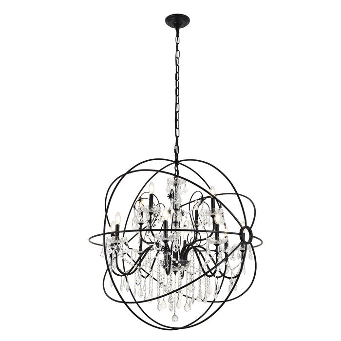 Black Cordelia 24 - Light Chandelier