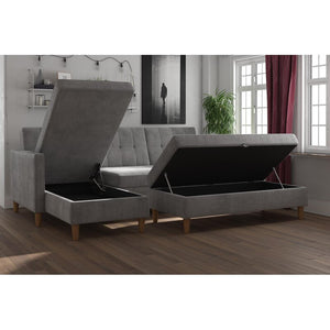 Cordell 51'' Wide Rectangle Ottoman with Storage