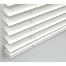 Load image into Gallery viewer, Cordless 2&quot; Faux Wood Room Darkening White Horizontal/Venetian Blind, CG211
