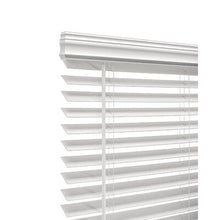Load image into Gallery viewer, Cordless Room Darkening Fauxwood Snow White Venetian Blind - 369CE
