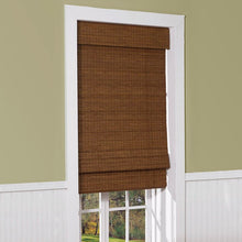 Load image into Gallery viewer, Cordless Semi-Sheer Brown Roman Shade #9407
